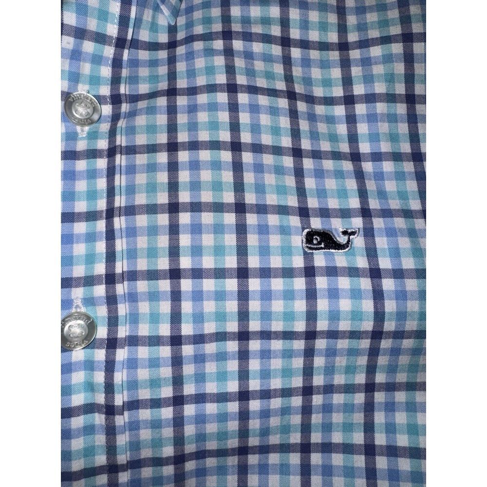 Vineyard Vines Large Classic Fit Whale Shirt Small Plaid Flannel Business Casual - Picture 2 of 7